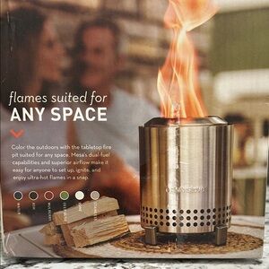 Solo Stove Mesa Tabletop Fire Pit!  Brand new in bone color.